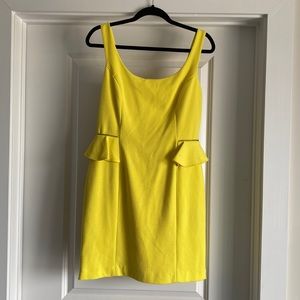 Betsey Johnson Yellow Dress. Size 8.